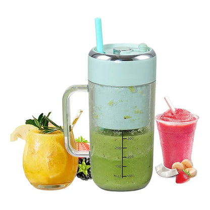 MINI SMOOTHIE BLENDER WITH STRAW [ ADS BY J&A ENTERPRISES FOR KSA DROP ]