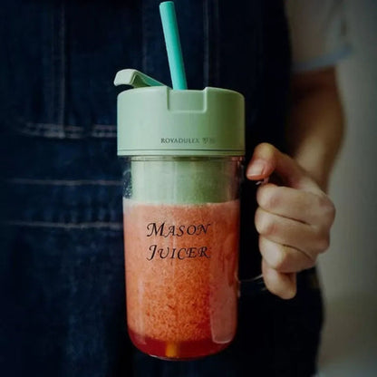 MINI SMOOTHIE BLENDER WITH STRAW [ ADS BY J&A ENTERPRISES FOR KSA DROP ]