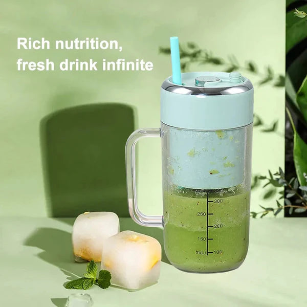 MINI SMOOTHIE BLENDER WITH STRAW [ ADS BY J&A ENTERPRISES FOR KSA DROP ]