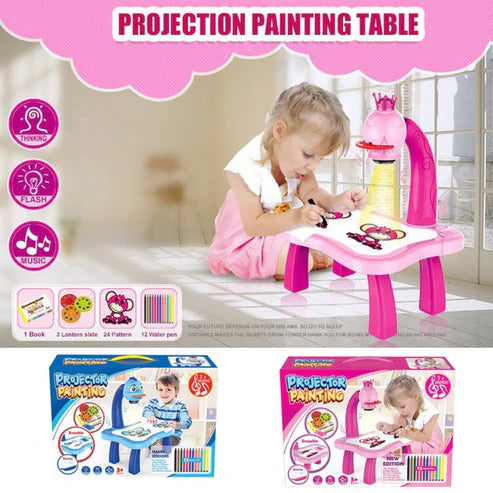 LED Projector Art Painting Table for Kids [ ADS BY J&A ENTERPRISES FOR KSA DROP ]