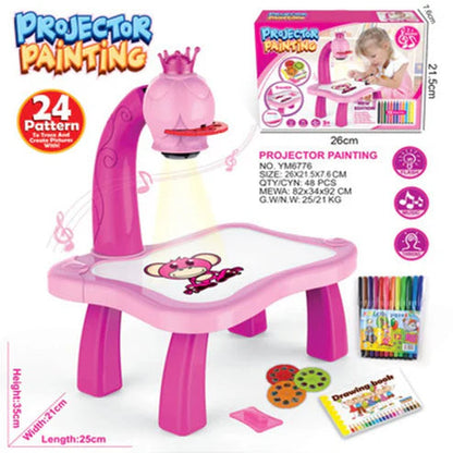 LED Projector Art Painting Table for Kids [ ADS BY J&A ENTERPRISES FOR KSA DROP ]